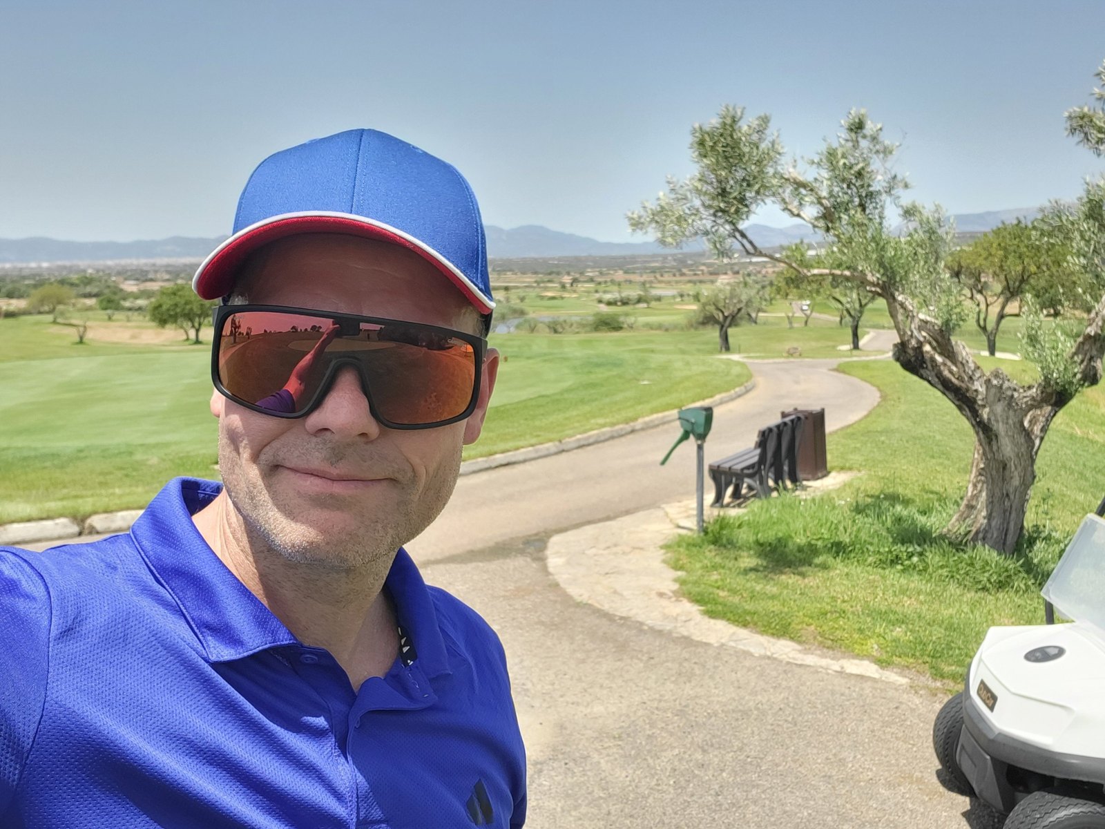 Roman Schiepe auf einem Golfplatz